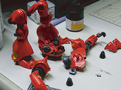 模型製作ロボットプラモ 写真